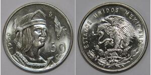 50 Centavo Messico (1867 - ) Argento 