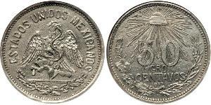 50 Centavo Messico (1867 - ) Argento 