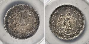 50 Centavo Messico (1867 - ) Argento 