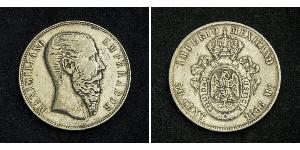 50 Centavo Secondo Impero Messicano (1864 - 1867) Argento Maximilian I of Mexico (1832 - 1867)