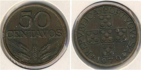 50 Centavo Estado Nuevo (Portugal) (1933 - 1974) Bronce 