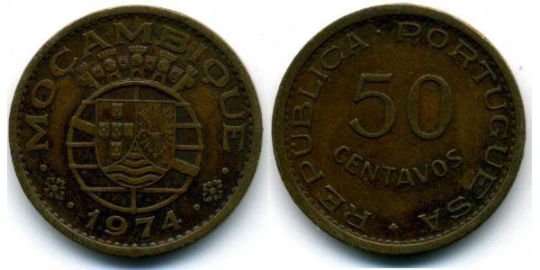 50 Centavo Mozambique Bronze 