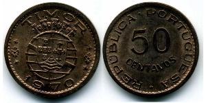 50 Centavo Portugal / Osttimor (1702 - 1975) Bronze 