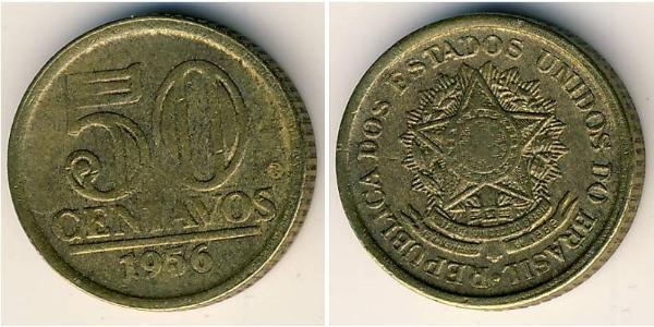50 Centavo Brasilien Bronze/Aluminium 