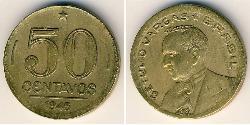 50 Centavo Brésil Bronze/Aluminium 