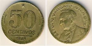 50 Centavo Brésil Bronze/Aluminium 