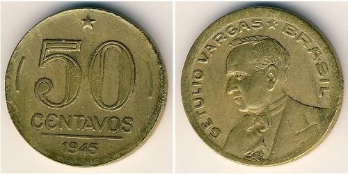 50 Centavo Brésil Bronze/Aluminium 