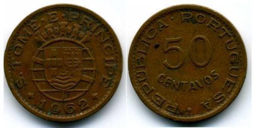 50 Centavo São Tomé e Príncipe (1469 - 1975) Bronzo 