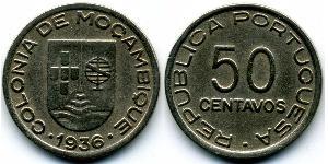 50 Centavo Mozambique Copper/Nickel 