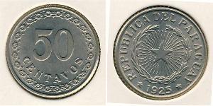 50 Centavo Republic of Paraguay (1811 - ) Copper/Nickel 