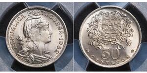 50 Centavo Second Portuguese Republic (1933 - 1974) Copper/Nickel 