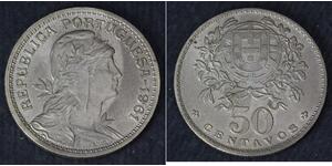 50 Centavo Second Portuguese Republic (1933 - 1974) Copper/Nickel 