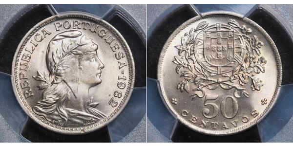 50 Centavo Second Portuguese Republic (1933 - 1974) Copper/Nickel 