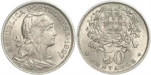 50 Centavo Estado Novo (Portugal) (1933 - 1974) Cuivre/Nickel 