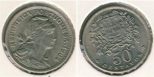 50 Centavo Estado Novo (Portugal) (1933 - 1974) Cuivre/Nickel 