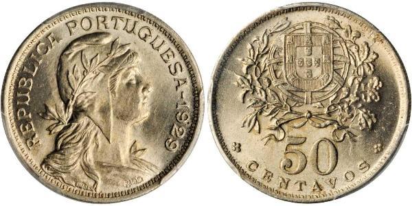 50 Centavo Estado Novo (Portugal) (1933 - 1974) Cuivre/Nickel 