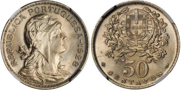 50 Centavo Estado Novo (Portugal) (1933 - 1974) Cuivre/Nickel 