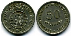 50 Centavo Sao Tomé-et-Principe (1469 - 1975) Cuivre/Zinc/Nickel 