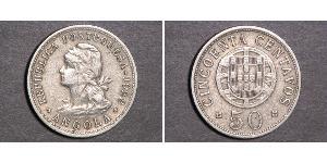 50 Centavo Portugal / Portuguese Angola (1575-1975) Cuivre/Zinc 