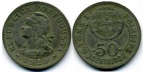 50 Centavo Sao Tomé-et-Principe (1469 - 1975) Cuivre/Zinc 