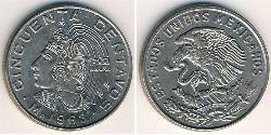 50 Centavo Mexiko (1867 - ) Kupfer/Nickel 