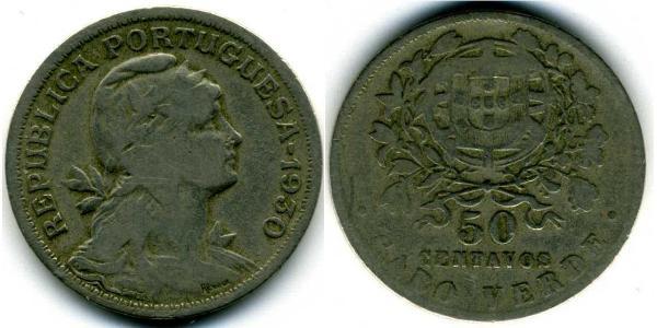 50 Centavo Portugal / Cape Verde (1456 - 1975) Kupfer/Zink 