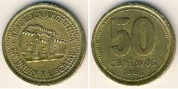 50 Centavo Argentinien (1861 - ) Messing 