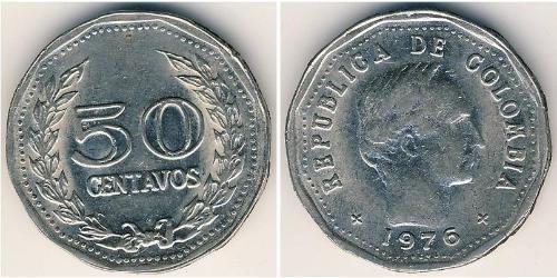 50 Centavo Colombia (1886 - ) Nichel 