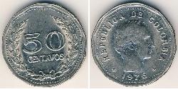 50 Centavo Republic of Colombia (1886 - ) Nickel 