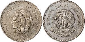 50 Centavo United Mexican States (1867 - ) Nickel 