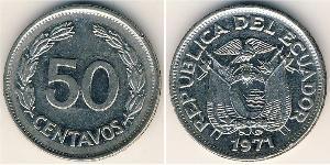 50 Centavo Équateur (pays) Acier/Nickel 