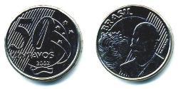 50 Centavo Brasil Níquel/Cobre 