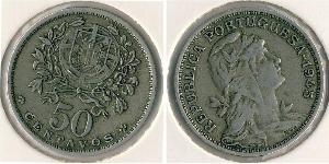 50 Centavo Estado Nuevo (Portugal) (1933 - 1974) Níquel/Cobre 