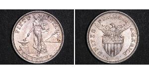 50 Centavo Filipinas Plata 