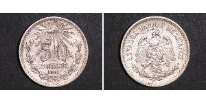 50 Centavo México (1867 - ) Plata 