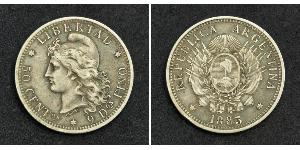 50 Centavo República Argentina (1861 - ) Plata 