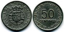 50 Centavo São Tomé e Príncipe (1469 - 1975) Rame/Zinco/Nichel 