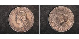 50 Centavo Argentinien (1861 - ) Silber 