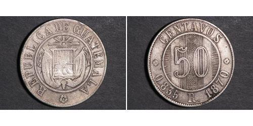 50 Centavo Guatemala Silber 