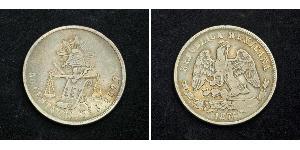 50 Centavo Mexiko Silber 