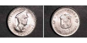 50 Centavo Philippinen Silber Douglas MacArthur (1880 - 1964) 