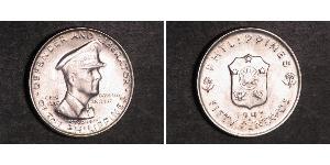 50 Centavo Philippinen Silber Douglas MacArthur (1880 - 1964) 