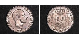 50 Centavo Philippinen Silber 