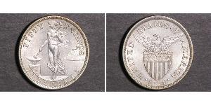 50 Centavo Philippinen Silber 