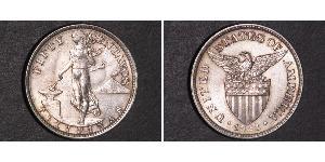 50 Centavo Philippinen Silber 