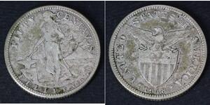 50 Centavo Philippinen Silber 