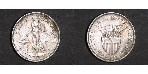 50 Centavo Philippinen Silber 