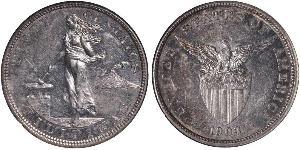 50 Centavo Philippinen Silber 