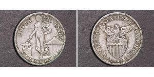 50 Centavo Philippinen Silber 