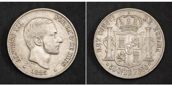 50 Centavo Philippinen Silber 